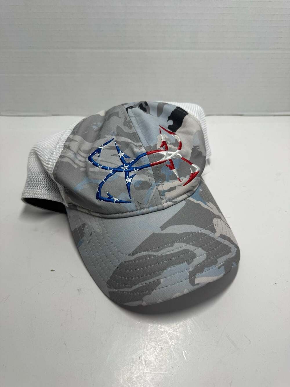 Under Armour American Flag Logo Camouflage Mesh Snapback Trucker Hat